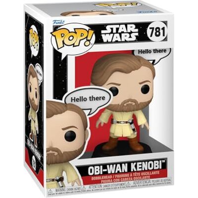 Funko Pop! Star Wars: Sayings Obi-Wan Kenobi, verzamelfiguur, vinyl figuur, cadeau-idee, officieel product, speelgoed voor kinderen en volwassenen, Movies Fans Funko Pop! Star Wars: Sayings Obi-Wan Kenobi, verzamelfiguur, vinyl figuur, cadeau-idee, officieel product, speelgoed voor kinderen en volwassenen, Movies Fans