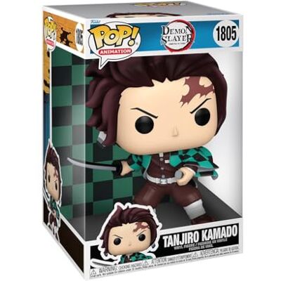 Funko Pop! Jumbo: Demon Slayer Tanjiro Vinyl figuur om te verzamelen Cadeau-idee Officiële Producten Speelgoed voor Kinderen en Volwassenen Anime Fans Funko Pop! Jumbo: Demon Slayer Tanjiro Vinyl figuur om te verzamelen Cadeau-idee Officiële Producten Speelgoed voor Kinderen en Volwassenen Anime Fans