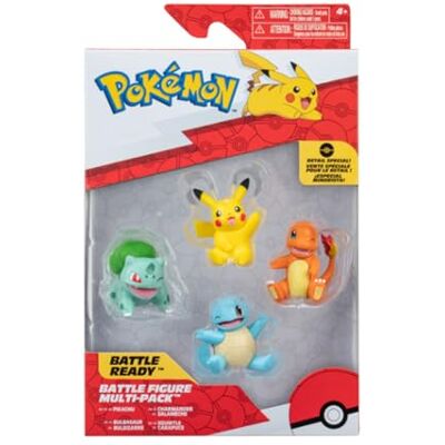Pokémon Pokemon Match Figuur; Pikachu Bulbasaur, Charmander, Squirtle 5 cm figuur Pokémon Pokemon Match Figuur; Pikachu Bulbasaur, Charmander, Squirtle 5 cm figuur
