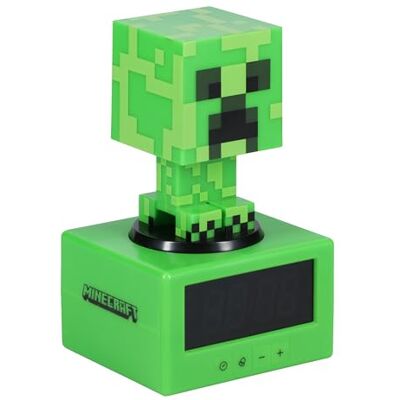 Paladone Minecraft Creeper Icon Wekker Creeper Glow Mode & Nachtlampje Werkt op batterijen Voor kinderen en jongens Paladone Minecraft Creeper Icon Wekker Creeper Glow Mode & Nachtlampje Werkt op batterijen Voor kinderen en jongens