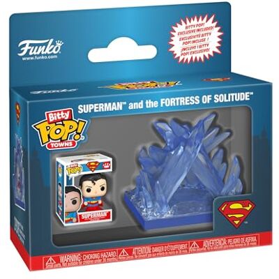 Funko Bitty Pop! Town: DC Comics Superman & The Fortress of Solitude Vinyl Verzamelfiguur Cadeau-idee Officieel product Speelgoed voor kinderen en volwassenen Funko Bitty Pop! Town: DC Comics Superman & The Fortress of Solitude Vinyl Verzamelfiguur Cadeau-idee Officieel product Speelgoed voor kinderen en volwassenen