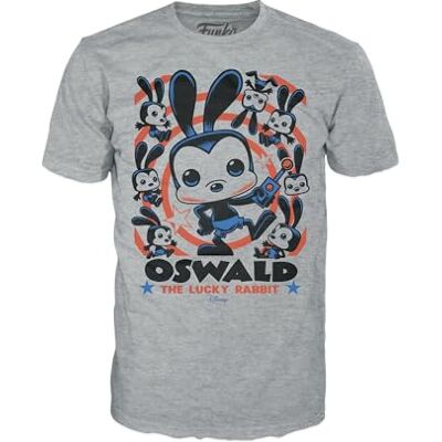 Funko Boxed Tee: Disney – Oswald – Extra Large – (XL) – T-shirt, Maglietta – Vestiti – Idea Regalo – Top met één handgreep voor volwassenen heren en dames en heren – Merchandising Ufficiale Fans Funko Boxed Tee: Disney – Oswald – Extra Large – (XL) – T-shirt, Maglietta – Vestiti – Idea Regalo – Top met één handgreep voor volwassenen heren en dames en heren – Merchandising Ufficiale Fans