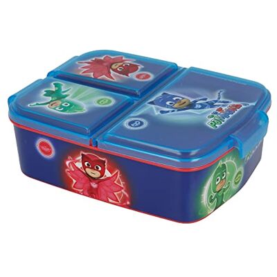 Stor Lunchbox met 3 vakken voor kinderen, lunchbox (Disney, Frozen, LOL, Paw Patrol...) PJ MASKS Stor Lunchbox met 3 vakken voor kinderen, lunchbox (Disney, Frozen, LOL, Paw Patrol...) PJ MASKS