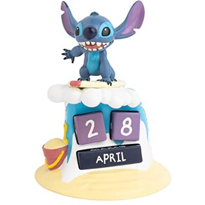 Grupo Erik Disney Stitch-eeuwigdurende kalender, kalenderfiguur, decoratie, kantoor, kalender voor kinderen Grupo Erik Disney Stitch-eeuwigdurende kalender, kalenderfiguur, decoratie, kantoor, kalender voor kinderen