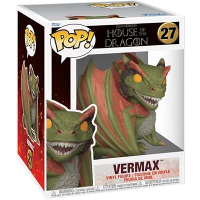 Funko Pop! Super: HotD House of The Dragon- Vermax Vinyl Figuur om te verzamelen Cadeau-idee Officiële Producten Speelgoed voor Kinderen en Volwassenen Funko Pop! Super: HotD House of The Dragon- Vermax Vinyl Figuur om te verzamelen Cadeau-idee Officiële Producten Speelgoed voor Kinderen en Volwassenen