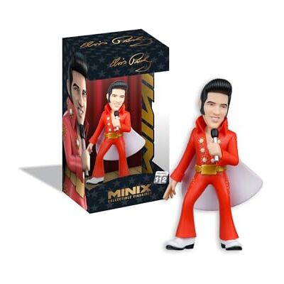 MINIX BANDAI Verzamelfiguur 12 cm, Elvis kostuum, rood, verzamelobjecten voor tentoonstelling, cadeau-idee, speelgoed voor kinderen en volwassenen, tv-fans (MN18918) MINIX BANDAI Verzamelfiguur 12 cm, Elvis kostuum, rood, verzamelobjecten voor tentoonstelling, cadeau-idee, speelgoed voor kinderen en volwassenen, tv-fans (MN18918)