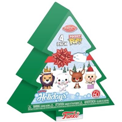 Funko Pocket Pop! Rudolph Boom Holiday Box Rudolph The Red-Nosed Reindeer Sleutelhanger Vinyl Minifiguur om te verzamelen Fancy Sleutelhanger Kerstcadeau Cadeau-idee Funko Pocket Pop! Rudolph Boom Holiday Box Rudolph The Red-Nosed Reindeer Sleutelhanger Vinyl Minifiguur om te verzamelen Fancy Sleutelhanger Kerstcadeau Cadeau-idee