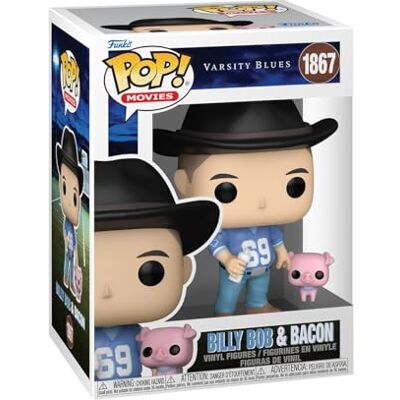 Funko Pop! & Buddy: Varsity Blues Billy Bob met spek en spek Sleutelhanger Vinyl minifiguur om te verzamelen Cadeau-idee Officiële goederen Funko Pop! & Buddy: Varsity Blues Billy Bob met spek en spek Sleutelhanger Vinyl minifiguur om te verzamelen Cadeau-idee Officiële goederen