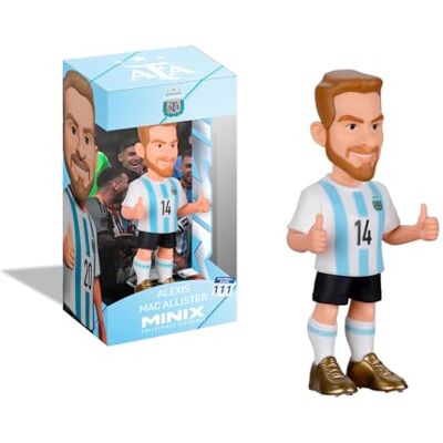 MINIX Football Stars Coupe du Monde #111 Argentine Mc Allister Figurine à collectionner 12 cm MINIX Football Stars Coupe du Monde #111 Argentine Mc Allister Figurine à collectionner 12 cm