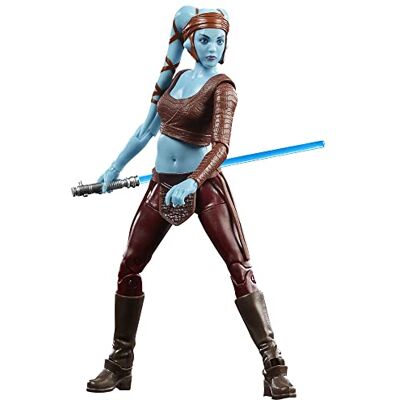 Star Wars Wars The Black Series, Aayla Secura figuur om te verzamelen, 15 cm, de aanval van de klonen speelgoed voor kinderen, vanaf 4 jaar Star Wars Wars The Black Series, Aayla Secura figuur om te verzamelen, 15 cm, de aanval van de klonen speelgoed voor kinderen, vanaf 4 jaar