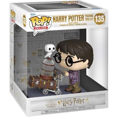 Funko 57360 POP Deluxe: Harry Potter Anniversary Harry Pushing Trolley Funko 57360 POP Deluxe: Harry Potter Anniversary Harry Pushing Trolley