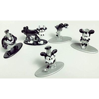 Jada -0801310300138 Disney Mickey, Minnie, Pete, Parrot en Clarabelle Mikey 5 figuren 90e verjaardag, 0801310300138, meerkleurig, 4 centimeter Jada -0801310300138 Disney Mickey, Minnie, Pete, Parrot en Clarabelle Mikey 5 figuren 90e verjaardag, 0801310300138, meerkleurig, 4 centimeter