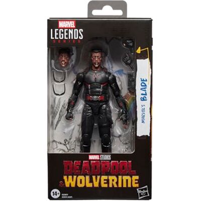 Marvel Legends Series, Blade verzamelfiguur op schaal 15 cm, geïnspireerd op de film Deadpool & Wolverine van Studios, cadeau Marvel Legends Series, Blade verzamelfiguur op schaal 15 cm, geïnspireerd op de film Deadpool & Wolverine van Studios, cadeau