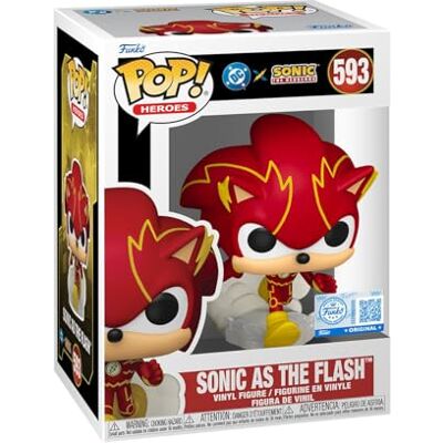 Funko Pop! Heroes: Justice League & Sonic Sonic/Flash Hybrid Sonic + DC Comics Vinyl verzamelfiguur Cadeau-idee Officieel product Speelgoed voor kinderen en volwassenen Funko Pop! Heroes: Justice League & Sonic Sonic/Flash Hybrid Sonic + DC Comics Vinyl verzamelfiguur Cadeau-idee Officieel product Speelgoed voor kinderen en volwassenen