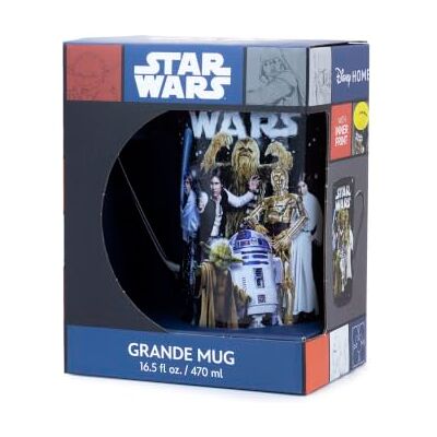 Pyramid Star Wars Classic, Darth Vader en Stormtrooper, Galactische Battle Scène, grote keramische cappuccino mok 570 ml, één maat Pyramid Star Wars Classic, Darth Vader en Stormtrooper, Galactische Battle Scène, grote keramische cappuccino mok 570 ml, één maat