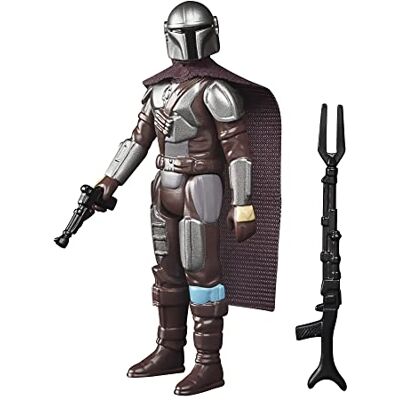 Star Wars Hasbro Retro Collection The Mandalorian (Beskar) Toy 9,5 cm-schaal The Mandalorian Collectible Action Figure, Accessoires Star Wars Hasbro Retro Collection The Mandalorian (Beskar) Toy 9,5 cm-schaal The Mandalorian Collectible Action Figure, Accessoires