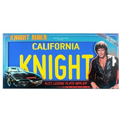 Doctor Collector Knight Rider KITT Officiële replica van metaal (30 x 15 cm), officiële Collector-editie met reliëfdetails Doctor Collector Knight Rider KITT Officiële replica van metaal (30 x 15 cm), officiële Collector-editie met reliëfdetails