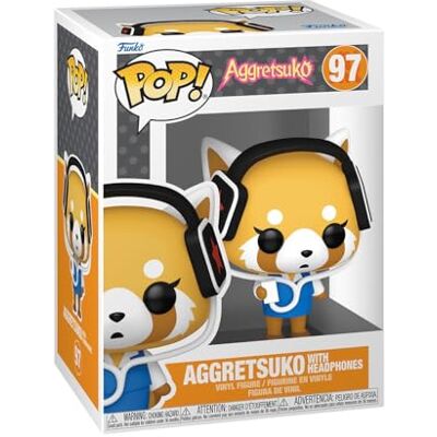 Funko Pop! Sanrio: Aggretsuko With Headphones Vinyl verzamelfiguur Geschenkidee Officieel product Speelgoed voor kinderen en volwassenen Anime Fans Figuur voor verzamelaars Funko Pop! Sanrio: Aggretsuko With Headphones Vinyl verzamelfiguur Geschenkidee Officieel product Speelgoed voor kinderen en volwassenen Anime Fans Figuur voor verzamelaars