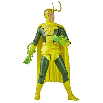 Marvel Legends Series MCU, Disney, Plus, klassiek, Loki actiefiguur, 5 accessoires en 1 stuk, Build-A-figuur Marvel Legends Series MCU, Disney, Plus, klassiek, Loki actiefiguur, 5 accessoires en 1 stuk, Build-A-figuur