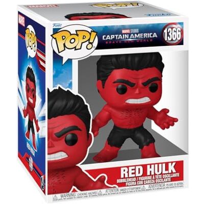 Funko Pop! Super: Captain America: Brave New World Red Hulk Vinyl figuur om te verzamelen Cadeau-idee Officieel product Speelgoed voor kinderen en volwassenen Filmfans Funko Pop! Super: Captain America: Brave New World Red Hulk Vinyl figuur om te verzamelen Cadeau-idee Officieel product Speelgoed voor kinderen en volwassenen Filmfans