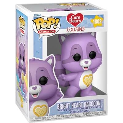 Funko Pop Animatie: Care Bear Cousins Bright Heart Raccoon Care Bears Vinyl verzamelfiguur Cadeau-idee Officieel product Speelgoed voor kinderen en volwassenen TV-fans Funko Pop Animatie: Care Bear Cousins Bright Heart Raccoon Care Bears Vinyl verzamelfiguur Cadeau-idee Officieel product Speelgoed voor kinderen en volwassenen TV-fans