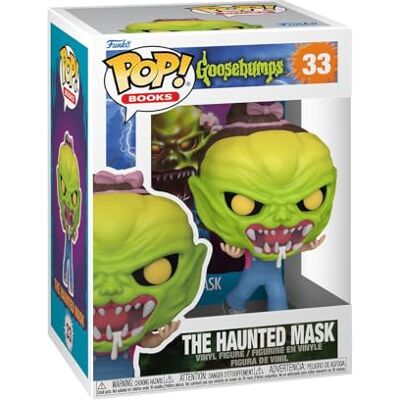 Funko Pop! Books: GBS The Haunted Mask Goosebumps Vinyl verzamelfiguur cadeau-idee officiële merchandise speelgoed voor kinderen en volwassenen filmfans modelfiguur Funko Pop! Books: GBS The Haunted Mask Goosebumps Vinyl verzamelfiguur cadeau-idee officiële merchandise speelgoed voor kinderen en volwassenen filmfans modelfiguur