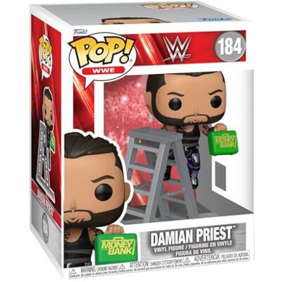 Funko Pop! Premium: WWE Damian Preist Priest MITB Vinyl verzamelfiguur cadeau-idee officieel product speelgoed voor kinderen en volwassenen sportfans Funko Pop! Premium: WWE Damian Preist Priest MITB Vinyl verzamelfiguur cadeau-idee officieel product speelgoed voor kinderen en volwassenen sportfans