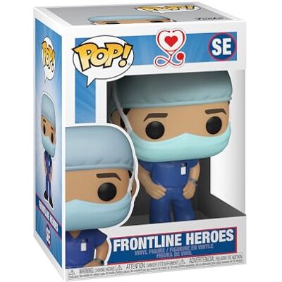 Funko Pop Heroes: Front Line Worker-Male #1 verzamelfiguur, 54046, meerkleurig Funko Pop Heroes: Front Line Worker-Male #1 verzamelfiguur, 54046, meerkleurig