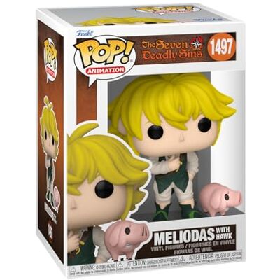 Funko Pop! en Buddy: Seven Deadly Sins Meliodas with Hawk Verzamelbaar Vinyl Figuur Officiële Merchandise Speelgoed voor Kinderen en Volwassenen Anime Fans Funko Pop! en Buddy: Seven Deadly Sins Meliodas with Hawk Verzamelbaar Vinyl Figuur Officiële Merchandise Speelgoed voor Kinderen en Volwassenen Anime Fans