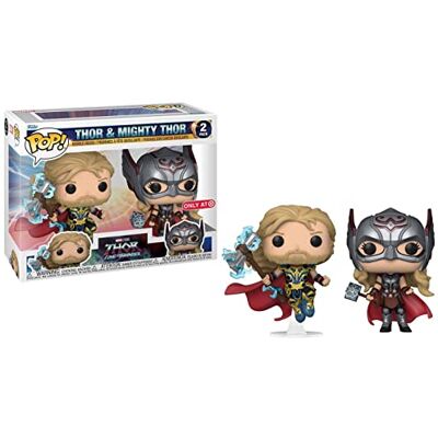 Funko Pop! Marvel: Thor Love & Thunder Thor & Mighty Thor Thor: Love and Thunder Vinyl verzamelfiguur cadeau-idee officieel product speelgoed voor kinderen en volwassenen Funko Pop! Marvel: Thor Love & Thunder Thor & Mighty Thor Thor: Love and Thunder Vinyl verzamelfiguur cadeau-idee officieel product speelgoed voor kinderen en volwassenen