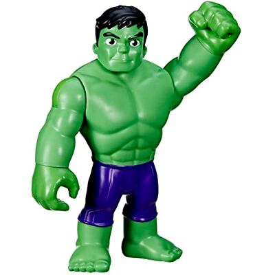 Spidey and his Amazing Friends Hasbro Marvel Spidey en zijn buitengewone vrienden, reuzensuperheldenfiguur Hulk 22,5 cm voor kinderen vanaf 3 jaar Spidey and his Amazing Friends Hasbro Marvel Spidey en zijn buitengewone vrienden, reuzensuperheldenfiguur Hulk 22,5 cm voor kinderen vanaf 3 jaar