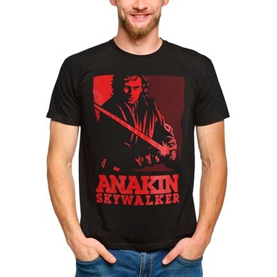 Elbenwald Star Wars T-shirt met motieven zoals Darth Vader Dog Walker, Anakin Legends en nog veel meer, 100% katoen L Elbenwald Star Wars T-shirt met motieven zoals Darth Vader Dog Walker, Anakin Legends en nog veel meer, 100% katoen L