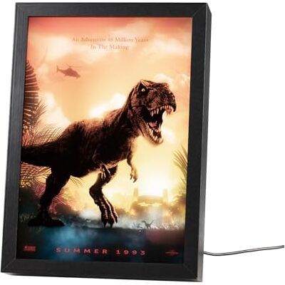 Grupo Erik Mood Light ingelijste print Jurassic Park Merchandise 7,9 x 11 x 2 inch 20 × 28 × 5 cm, led-ingelijste kunstdrukken, led-bureaulamp Jurassic Park Merch geschenken Grupo Erik Mood Light ingelijste print Jurassic Park Merchandise 7,9 x 11 x 2 inch 20 × 28 × 5 cm, led-ingelijste kunstdrukken, led-bureaulamp Jurassic Park Merch geschenken
