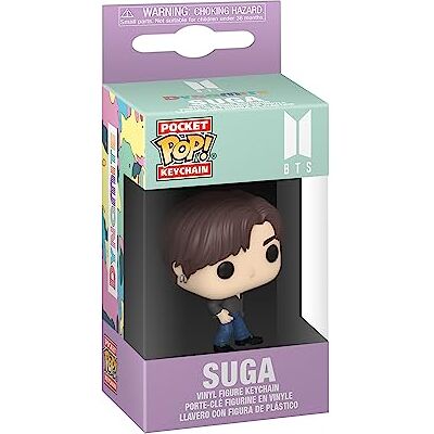 Funko Pop! Sleutelhanger: BTS Dynamite Suga Vinyl minifiguur om te verzamelen fancy sleutelhanger kerstcadeau cadeau-idee Officiële producten Muziek Fans Minifiguur Funko Pop! Sleutelhanger: BTS Dynamite Suga Vinyl minifiguur om te verzamelen fancy sleutelhanger kerstcadeau cadeau-idee Officiële producten Muziek Fans Minifiguur