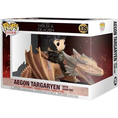 Funko Pop! Rimpels: House Of The Dragon Aegon Targaryen w/Sunfyre Vinyl verzamelfiguur Cadeau-idee Officieel product Speelgoed voor kinderen en volwassenen TV-fans Funko Pop! Rimpels: House Of The Dragon Aegon Targaryen w/Sunfyre Vinyl verzamelfiguur Cadeau-idee Officieel product Speelgoed voor kinderen en volwassenen TV-fans