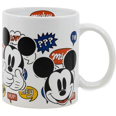 Stor Keramische mok Mickey Mouse 325 ml – officieel gelicentieerd design – ideaal voor koffie, thee en warme dranken – voor fans Stor Keramische mok Mickey Mouse 325 ml – officieel gelicentieerd design – ideaal voor koffie, thee en warme dranken – voor fans