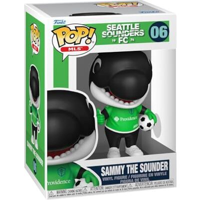 Funko Pop! MLS: Sounders, logo, Sammy The Sounder, MLS Mascots And Marks, vinyl verzamelfiguur, cadeau-idee, officieel product, speelgoed voor kinderen en volwassenen, sportfans Funko Pop! MLS: Sounders, logo, Sammy The Sounder, MLS Mascots And Marks, vinyl verzamelfiguur, cadeau-idee, officieel product, speelgoed voor kinderen en volwassenen, sportfans