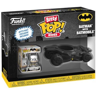 Funko Pop! Bitty Ride DC Batman met mobiele vleermuis Funko Pop! Bitty Ride DC Batman met mobiele vleermuis