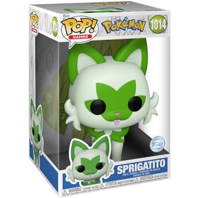 Funko Pop! Jumbo: Pokemon Sprigato vinyl figuur om te verzamelen, cadeau-idee, officiële goederen, speelgoed voor kinderen en volwassenen, videogames fans, pop voor verzamelaars Funko Pop! Jumbo: Pokemon Sprigato vinyl figuur om te verzamelen, cadeau-idee, officiële goederen, speelgoed voor kinderen en volwassenen, videogames fans, pop voor verzamelaars