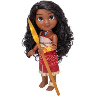 Disney Vaiana 2 Zangeres Vaiana 35 cm pop met rijm, officiële van Jakks Pacific, bevat een lichtgevende magische rijk, zang "Beyond", heldere functionaliteit, 11 sprookjeszinnen, 3+ Disney Vaiana 2 Zangeres Vaiana 35 cm pop met rijm, officiële van Jakks Pacific, bevat een lichtgevende magische rijk, zang "Beyond", heldere functionaliteit, 11 sprookjeszinnen, 3+