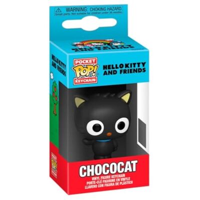 Funko Pop! Sleutelhanger: Sanrio Chococat Hello Kitty Vinyl minifiguur om te verzamelen fancy sleutelhanger kerstcadeau cadeau-idee Funko Pop! Sleutelhanger: Sanrio Chococat Hello Kitty Vinyl minifiguur om te verzamelen fancy sleutelhanger kerstcadeau cadeau-idee