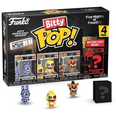 Funko Bitty Pop! Five Nights At Freddy's (FNAF) Nightmare Bonnie Nightmare Bonnie, Nightmare Chica, Nightmare Freddy 2,2 cm Freddy Fazbear Funko Bitty Pop! Five Nights At Freddy's (FNAF) Nightmare Bonnie Nightmare Bonnie, Nightmare Chica, Nightmare Freddy 2,2 cm Freddy Fazbear