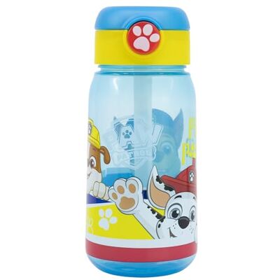 Stor Paw Patrol Bouteille d'eau en plastique pour enfant 510 ml avec bouchon et paille Stor Paw Patrol Bouteille d'eau en plastique pour enfant 510 ml avec bouchon et paille