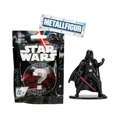 Jada Toys Star Wars figuur (1 stuk) – 1 van de 13 minifiguren om te verzamelen in blind pakket, ca. 4 cm, van metaal, met liefde voor detail beschilderd, voor fans en verzamelaars Jada Toys Star Wars figuur (1 stuk) – 1 van de 13 minifiguren om te verzamelen in blind pakket, ca. 4 cm, van metaal, met liefde voor detail beschilderd, voor fans en verzamelaars