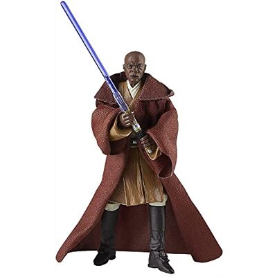 Star Wars Hasbro The Vintage Collection Mace Windu Toy VC35, 3,75-inch schaal Attack of The Clones Action Figure, Toy Kids Ages 4 en Up, meerkleurig Star Wars Hasbro The Vintage Collection Mace Windu Toy VC35, 3,75-inch schaal Attack of The Clones Action Figure, Toy Kids Ages 4 en Up, meerkleurig