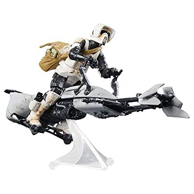 Star Wars De Vintage collectie – Moto Speeder, Soldaat Explorer en Grogu – serie The Mandalorian – actiefiguren en voertuig op schaal van 9,5 cm Star Wars De Vintage collectie – Moto Speeder, Soldaat Explorer en Grogu – serie The Mandalorian – actiefiguren en voertuig op schaal van 9,5 cm