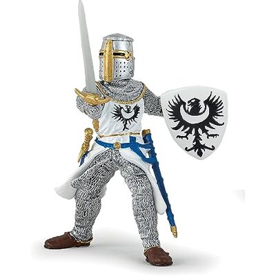 Papo Handbeschilderd figuur Middeleeuws Fantastisch Witte ridder met zwaard 39946 Verzamelobject voor kinderen Meisjes en jongens Vanaf 3 jaar Papo Handbeschilderd figuur Middeleeuws Fantastisch Witte ridder met zwaard 39946 Verzamelobject voor kinderen Meisjes en jongens Vanaf 3 jaar