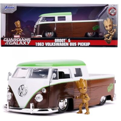 Jada Marvel Groot VW-vrachtwagen gegoten schaal 1:24 Jada Marvel Groot VW-vrachtwagen gegoten schaal 1:24