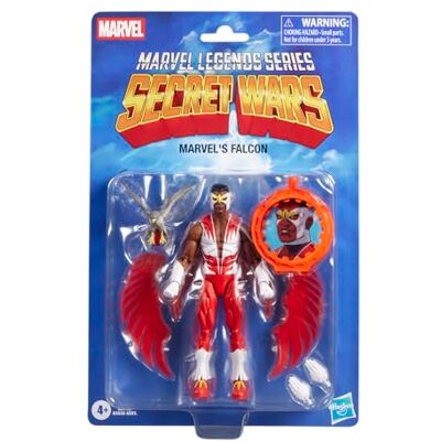 Marvel Legends Series Secret Wars Falcon verzamelfiguur 15 cm met lenticulair schild, geïnspireerd op de Comics Captain America Marvel Legends Series Secret Wars Falcon verzamelfiguur 15 cm met lenticulair schild, geïnspireerd op de Comics Captain America