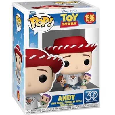 Funko Pop! Disney: Toy Story 30th Andy Davis De speelgoedwereld Verzamelfiguur van vinyl Cadeau-idee Officieel product Speelgoed voor kinderen en volwassenen Filmfans Funko Pop! Disney: Toy Story 30th Andy Davis De speelgoedwereld Verzamelfiguur van vinyl Cadeau-idee Officieel product Speelgoed voor kinderen en volwassenen Filmfans
